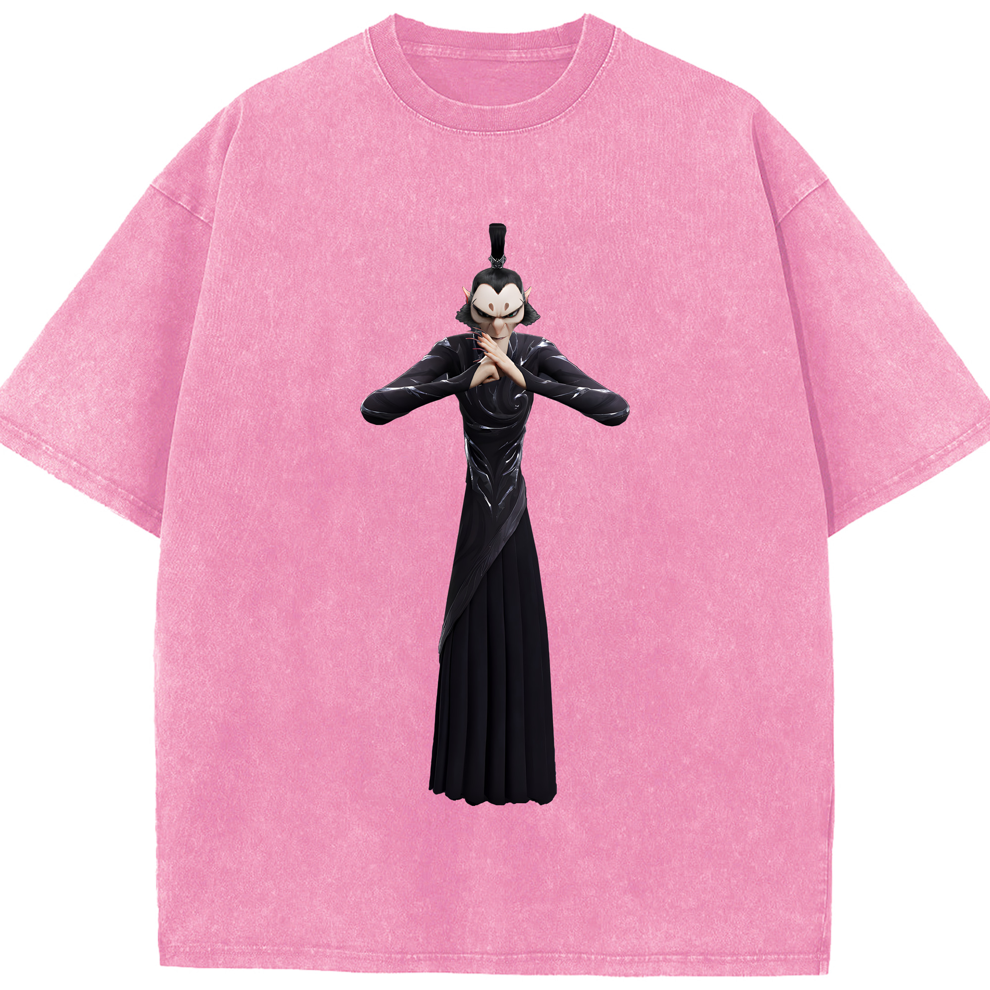 （画像用） Ne Zha 2 ナタ 魔童の大暴れ 綿100% ヴィンテージ風 半袖Tシャツ（フロントプリント）